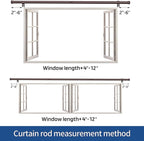 Standard Decorative Window Curtain Rods 30 to 88 Inch, 5/8 Inch Diameter Small - Image 6