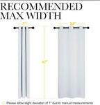 NICETOWN Room Darkening Draperies Curtains Panels, 2 Panels, 29 by 40, Window - Image 7