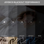 Joydeco Blackout Curtains 63 inch Length 2 Panels Set, Thermal Insulated Long - Image 7