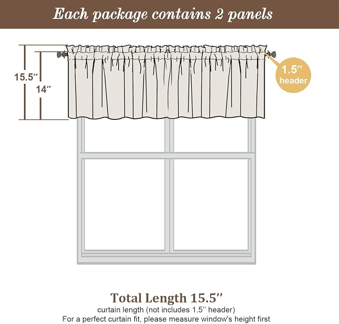 Chyhomenyc Sage Green Sheer Valances - Image 4