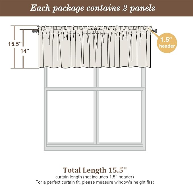 Chyhomenyc White Sheer Valances - Image 4