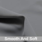 Yakamok Grey Blackout Curtains Room Darkening Thermal Insulated Grommet top - Image 3