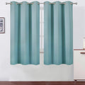 LEMOMO Stone Blue Thermal Blackout Curtains/38 x 63 Inch/Set of 2 Panels Room by Lemomo