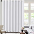 H.VERSAILTEX White Curtains for Sliding Glass Door Room Divider Curtains Noise by HVERSAILTEX