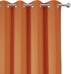 LEMOMO Blackout Curtains 52 x 84 inch/Orange Curtains Set of 2 Panels/Thermal - Image 6