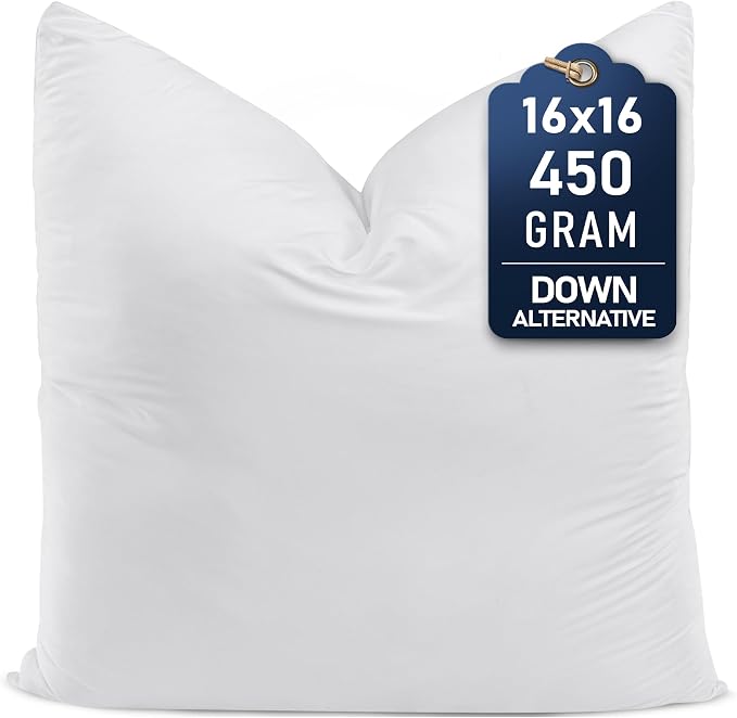 Utopia Bedding Throw Pillows – 16 x 16 Inches Down Alternative Pillows by UTOPIABEDDING