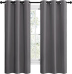 NICETOWN Grey Blackout Curtain Panels - Image 2