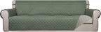 PureFit Reversible Quilted Sofa Cover, Water Resistant Slipcover Furniture by PureFit