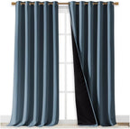 NICETOWN Full Shading Curtains for Windows, Smoky Blue, 62 inches W x 95 inches - Image 2