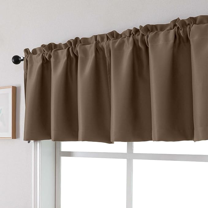 Chyhomenyc Blackout Valances for Windows, Short Window Valance Curtains for - Image 8