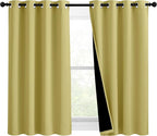NICETOWN 100% Blackout Blinds, 46 inches x 45 inches, Laundry Room Decor Window by NICETOWN
