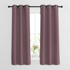 NICETOWN Dry Rose Bedroom Curtains 63 inch Length 2 Panels Set by NICETOWN