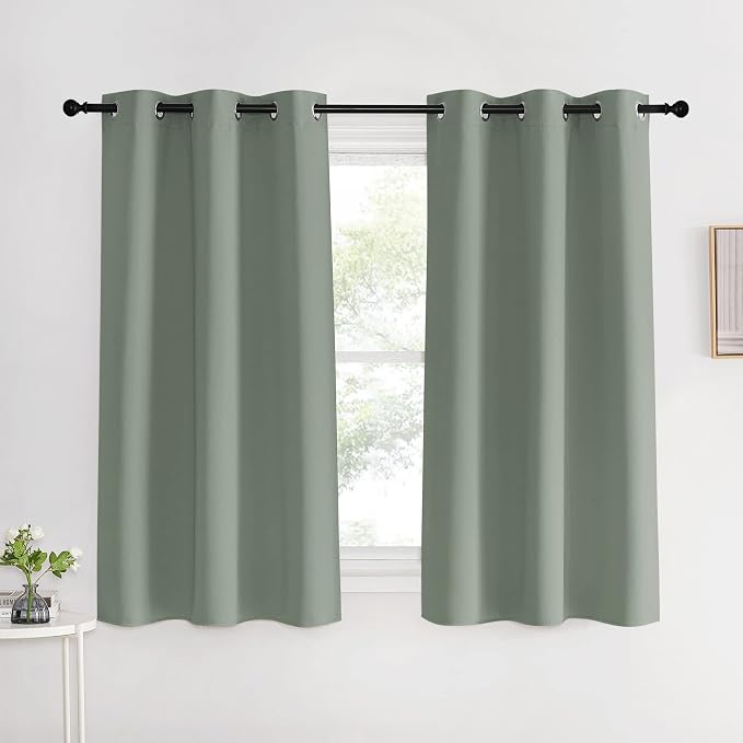 NICETOWN Bedroom Curtain Panels Blackout Draperies, 1 Pair, 42 by 60 inches by NICETOWN