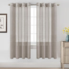 H.VERSAILTEX Linen Curtains Flax Linen Blended Curtain Panels by HVERSAILTEX