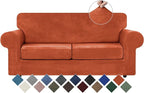 WEERRW Velvet Couch Covers for 2 Cushion Couch Sofa by WEERRW