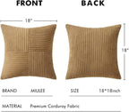 MIULEE Brown Decorative Throw Pillow Covers 20x20 Inch - Image 6