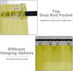 Sheer Curtains 84 Inches Long 2 Panels Set - Image 4