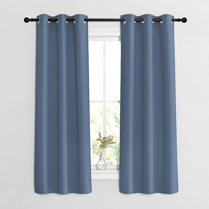 NICETOWN Blackout Curtains & Drapes 63 inch Long by NICETOWN
