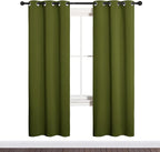 NICETOWN Bedroom Curtain Panels Blackout Draperies, Christmas Holiday Decor - Image 2