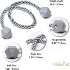 NazTur Magnetic Curtain Tiebacks- Upgrade 2022 - Image 3