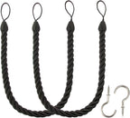 BEL AVENIR Curtain Tiebacks Ropes Tie-Backs, Handmade Curtain Holdbacks by BELAVENIR
