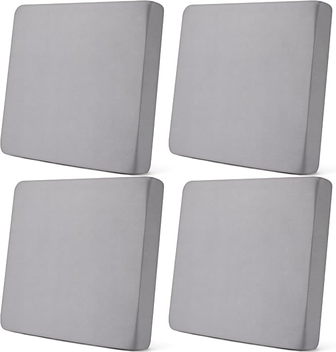 Newwiee Set of 4 Stretch Patio Cushion Covers Sofa Couch Seat Chair Slipcovers by Newwiee
