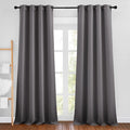 NICETOWN Grey Blackout Curtains 102 inches Long, Grommet Thermal Insulated by NICETOWN