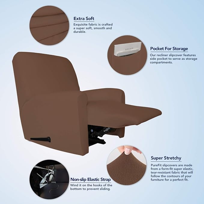 PureFit Super Stretch Recliner Sofa Slipcover - Image 3
