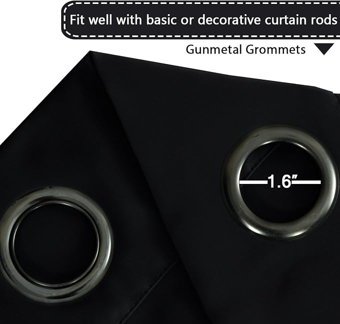 H.VERSAILTEX Blackout Patio Curtains 100 x 84 Inches - Image 3
