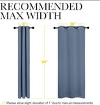 NICETOWN Triple Weave Thermal Insulated Ring Top Blackout Window Curtains - Image 6