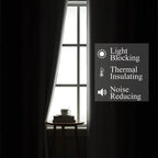 Estelar Textiler Purple and Greyish White Blackout Curtains 63 Inch Length 2 - Image 3