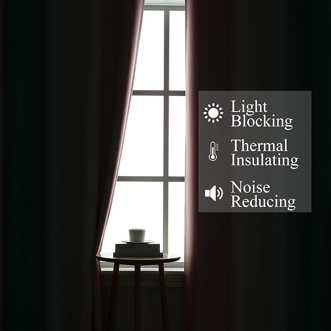 Estelar Textiler Pink and Teal Ombre Blackout Curtains - Image 3