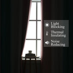 Estelar Textiler Pink and Teal Ombre Blackout Curtains - Image 3