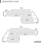 Easy-Going Sofa Slipcover L Shape Sofa Cover Sectional Couch Cover Furniture - Image 6