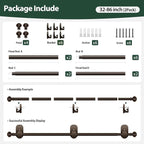 KAMANINA 2 Pack Curtain Rods No Drilling - Image 7