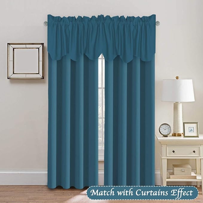 H.VERSAILTEX 2 Panels Blackout Curtain Valances - Image 2