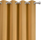 LEMOMO Mustard Yellow Blackout Curtains 52 x 63 Inch Length/Set of 2 Curtain - Image 6