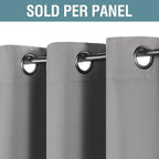 H.VERSAILTEX Grey Blackout Curtains - Image 2
