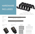 Byondeth Curtain Rods for Windows 16 to 240 Inches Adjustable Length 1 Inch - Image 4