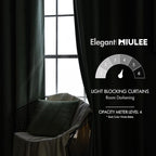 MIULEE Sage Green Velvet Curtains 84 inches - Image 5