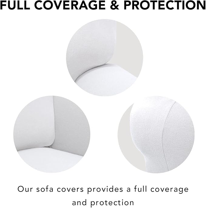 PureFit Super Stretch 4 Seater Sofa Slipcover – Spandex Non Slip Soft Couch - Image 3