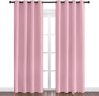NICETOWN Crystal Pink Blackout Curtains Grommet - Image 2
