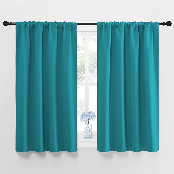 NICETOWN Peacock Blue Blackout Curtains Panels by NICETOWN