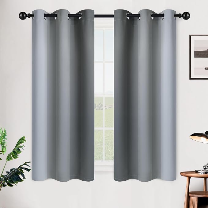 SimpleHome Ombre Room Darkening Curtains 54 inches Length - Image 2