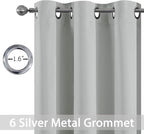 Yakamok Room Darkening Grommet Window Drapes Thermal Insulated Light Blocking - Image 2