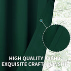 BGment Green Blackout Curtains 54 Inch Length 2 Panels Set, Grommet Thermal - Image 7