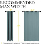 NICETOWN Modern Blackout Curtains Noise Reducing, Thermal Insulated and Privacy - Image 7
