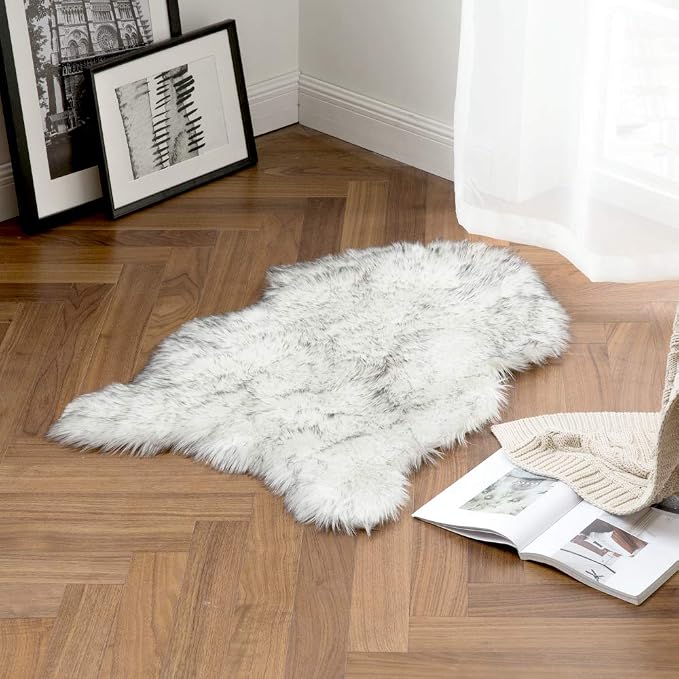 MIULEE Fluffy Rug Soft Shaggy Faux Fur Area Rug Luxury Plush Sheepskin Carpet - Image 5