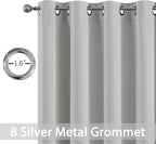 Yakamok Blackout Curtains Room Darkening Thermal Insulated Grommet top Window - Image 4