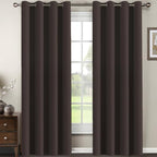 H.VERSAILTEX Brown Blackout Curtains by HVERSAILTEX